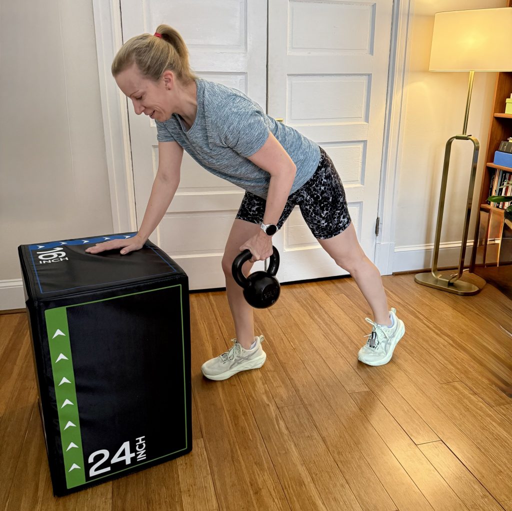 What I’m experimenting with this month: using a plyo box for strength&nbsp;workouts